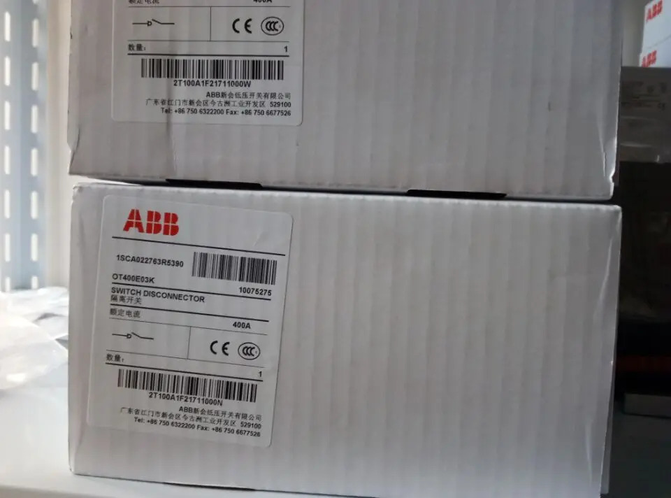 오리지널 ABB 단로기 OT400E03K/OT400E04K 신