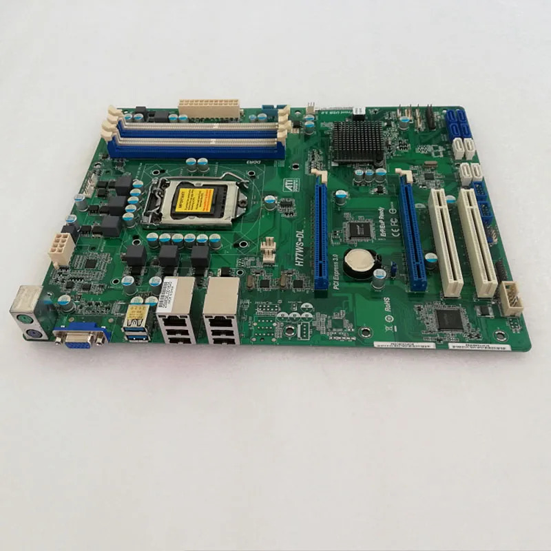 H77WS-DL ASRock호환 서버 마더보드 LGA1155 지원 I5 I7 E3-1230 CPU