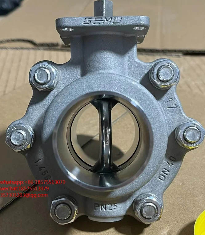 GEMU DN40 버터플라이 밸브 PN25 1.4581신