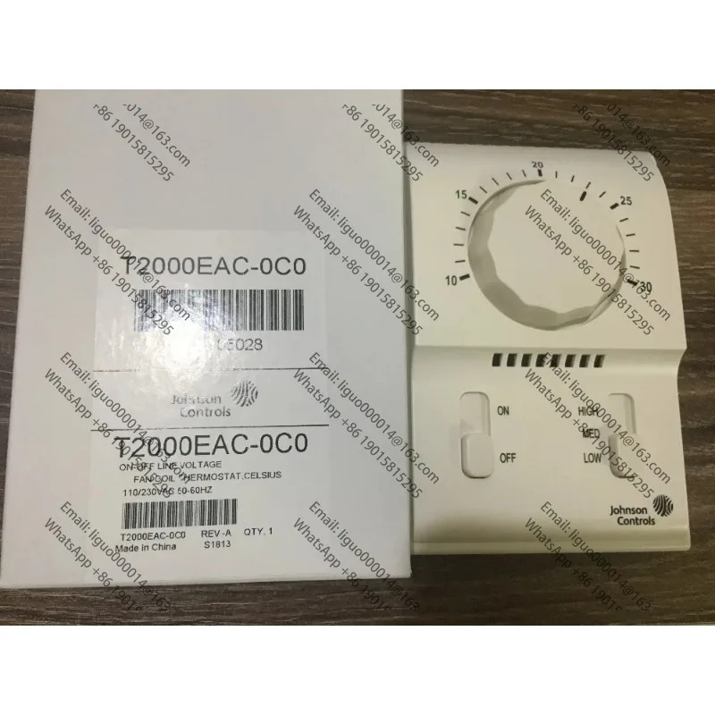 존슨 온도 조절기 T2000EAC-0C0 단일 냉기 기계식 팬 코일
