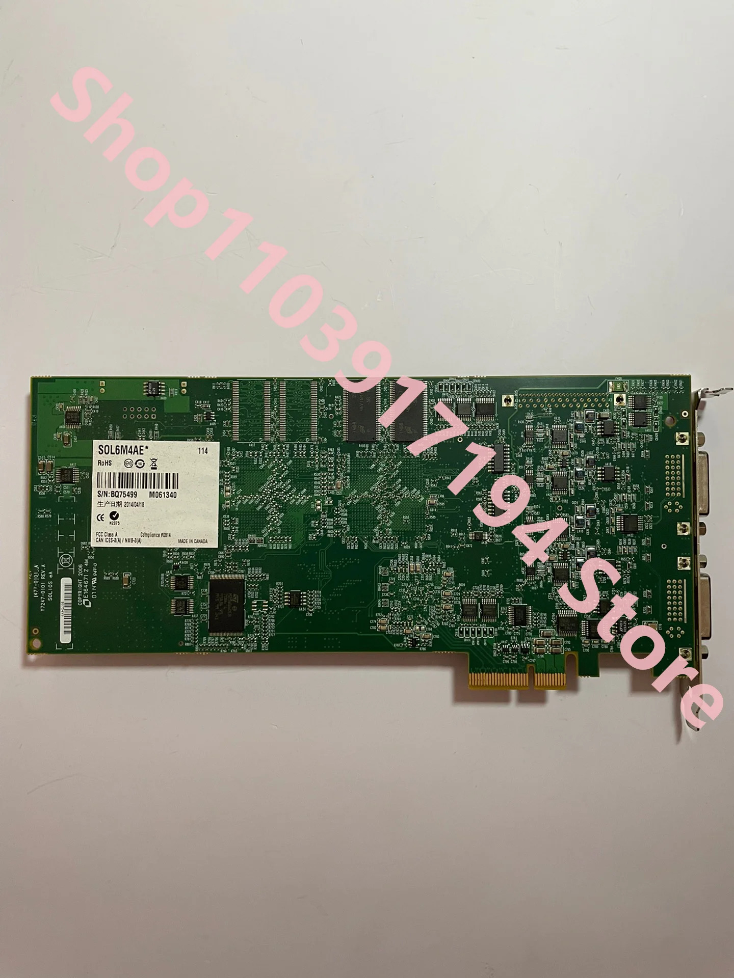 Matrox Y7247-0101 REV.A SOL6M4AE Solios 이미지 수집 카드 PCIe