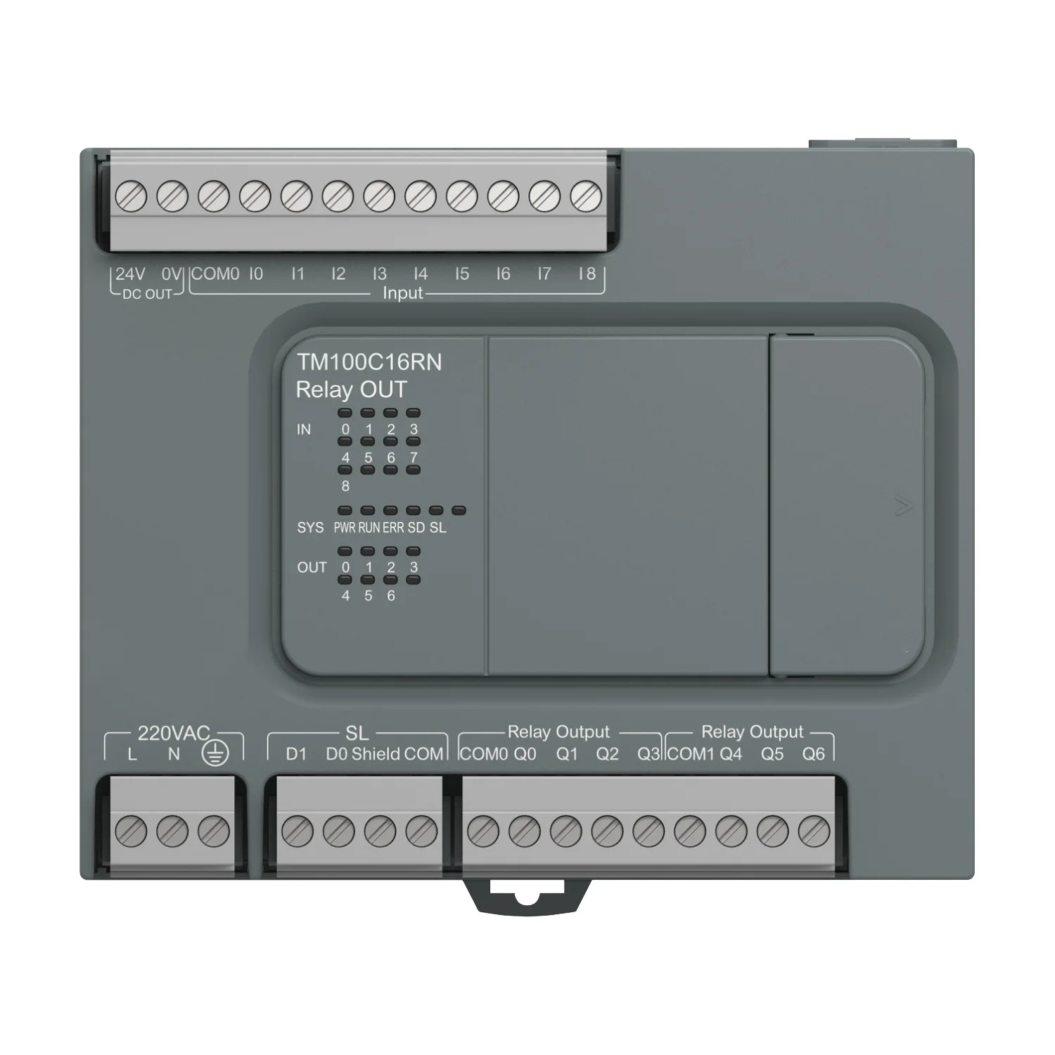 PLC 프로그래밍 로직 컨트롤러 인버터 TM100C16RN TM200C16R TM200C16U M100 9I/7O 릴레이 220VAC 오리지널 모듈 신