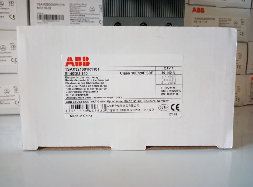 ABB 전과부하 릴레이 E140DU-140A 10091136 신