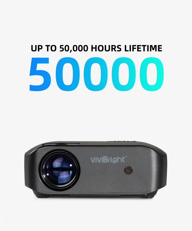 Vivibright F10 풀 hd 휴대비디오 프로젝터 비머 홈 시어터 블랙 금요일 4k 디지털