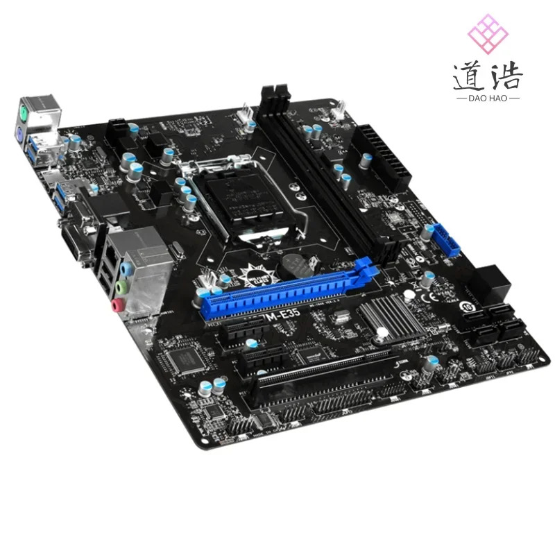 H97M-E35 마더보드16GB HDMI LGA 1150 DDR3 마이크로 H97 메인보드 완전 작동 리퍼