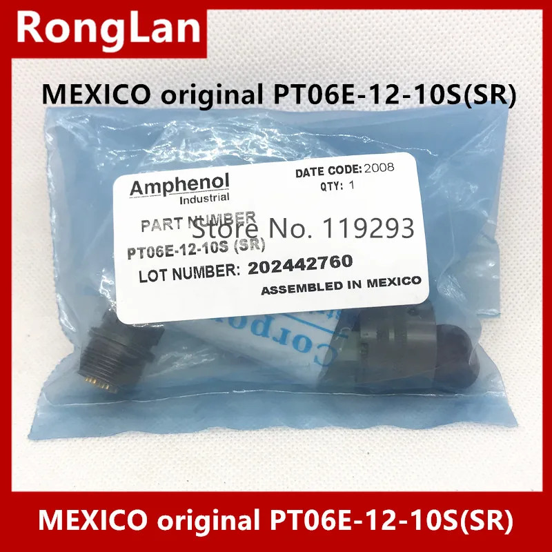 Amphenol 원형 커넥터 PT06E-12-10SSR 멕시코 신