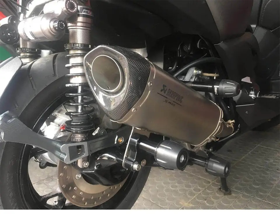 HDMP NMAX 155 XMAX 300 PCX 150 Forza300 범조절 식 배기 파이프 떨어지는 슬라이더 머플러 보호 장치 지원