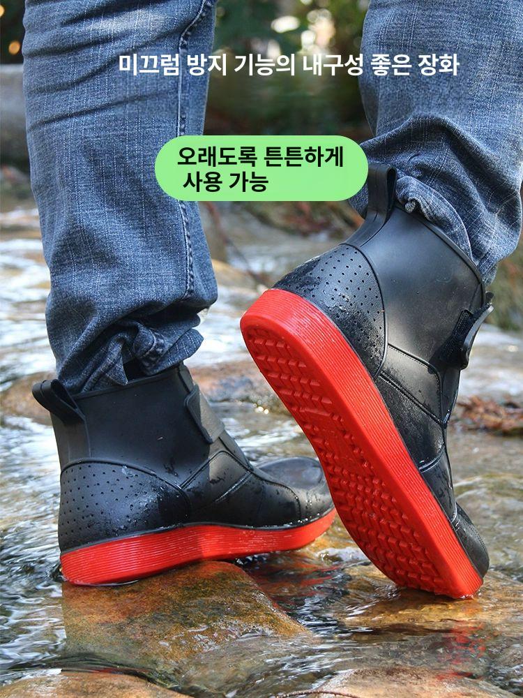고무 안전장화 주방화 작업화 작업용 조리화 위생 방수신발 논슬립장화 농업용 - 상세 이미지 2