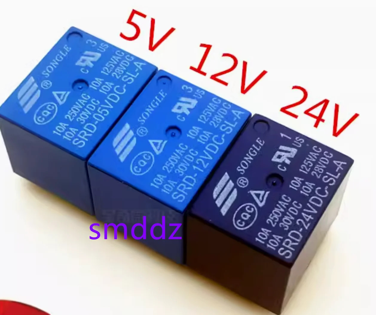 10개/릴레이4핀  SRD-05VDC-SL-A / SRD-12VDC-SL-A SRD-24VDC-SL-A SRD-48VDC-SL-A