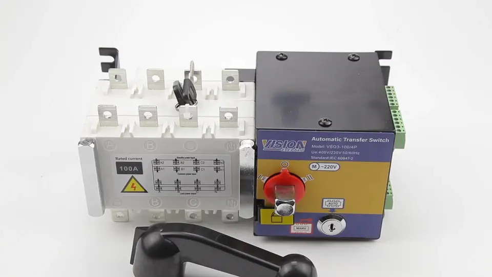비전 ATS 160A 이전원 발생기 4 P 극 발전기 전환 스위치 100A 250A 400A 630A 800A 1000A