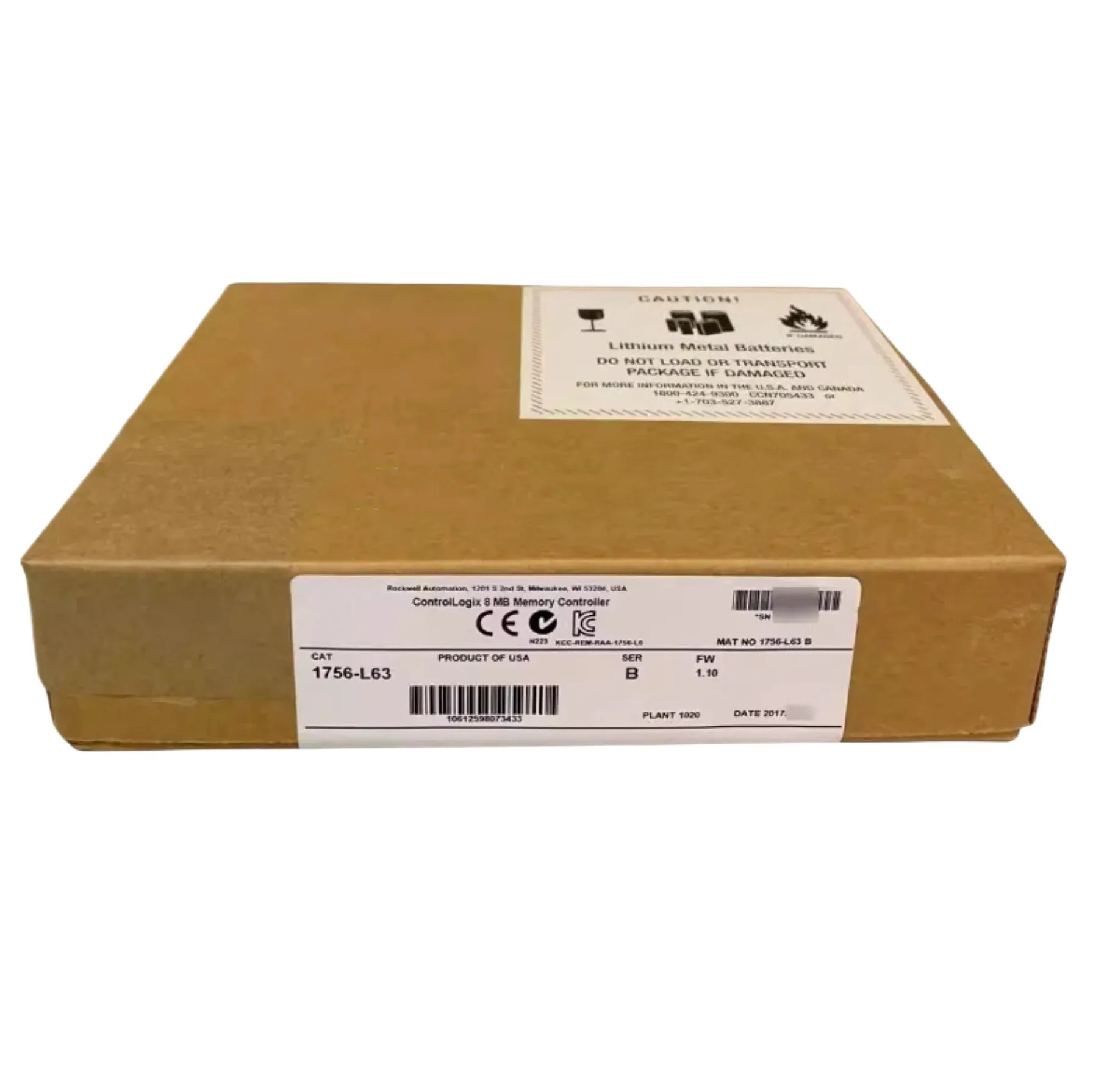 원본 1756-L63 1756L63 PLC 모듈.