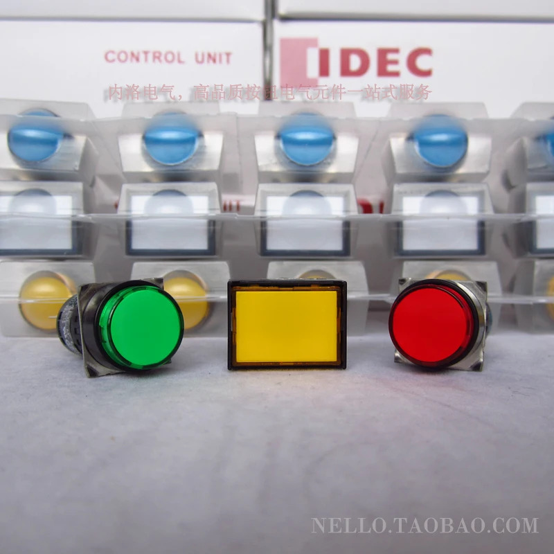 일본 용수철 IDEC 조명 푸시 버튼 스위치 AL6M-A24 AL6H A24 x C 직원형 자동 잠금 2a2B DC24V-10pcs 16mm
