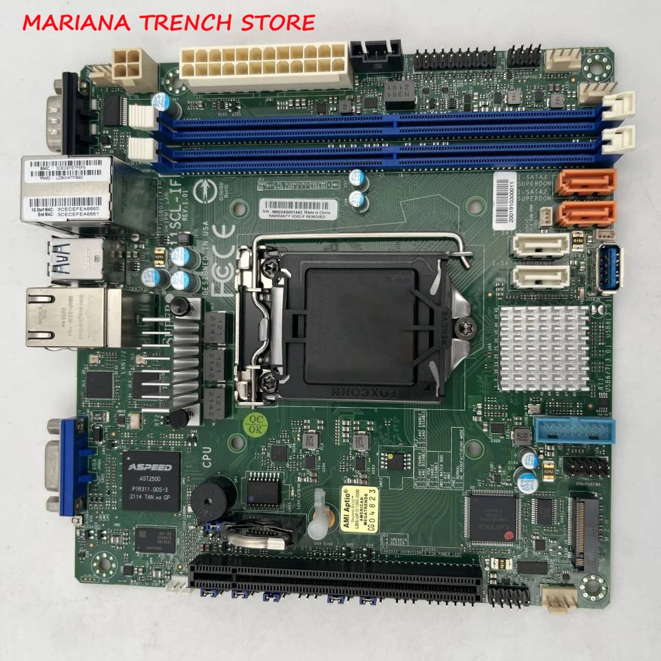 Supermicro Mini-ITX 마더보드X11SCL-IF 8/9 세대 코어 i3 Xeon E-2100/2200 프로세서
