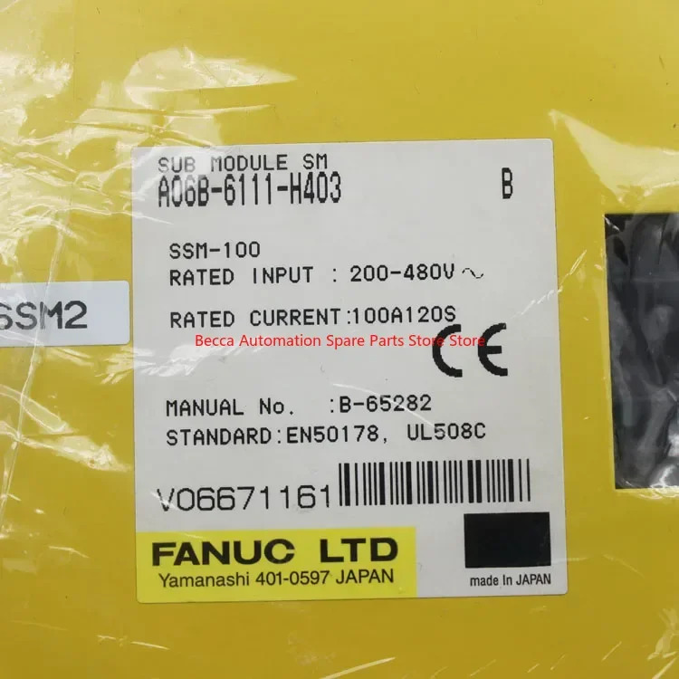 CNC 기계Fanuc 서보 드라이브 A06B-6111-H403 증폭기 모듈