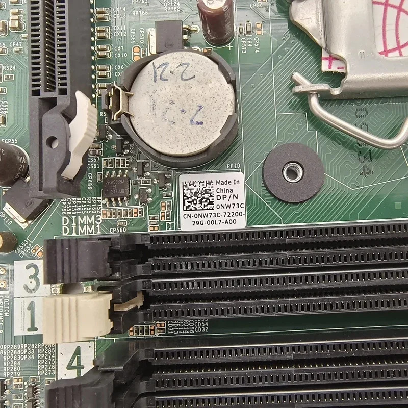 Dell XPS 8500 마더보드CN-0NW73C DH77M01 0NW73C NW73C DDR3 메인보드 완전 작동 리퍼