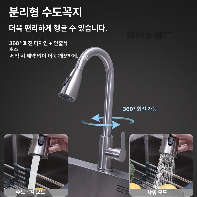 싱크볼 교체용 세면기 인조대리석 사각형 욕실 주방 탕비실 설치 - 상세 이미지 4