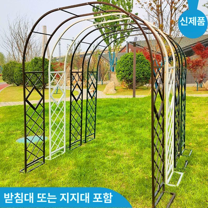장미아치 넝쿨식물 대문 원형식 포도나무 지지대 딥그린 A 중간 - 상세 이미지 3