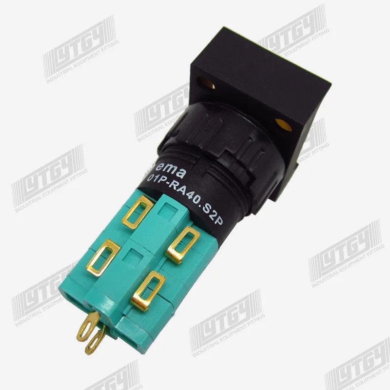 EMA 조명 푸시 버튼 스위치 원형 LED DC6V 12V 24V 110V-10p 01P-RA40.S2P 01P-SA40.S2P 16mm
