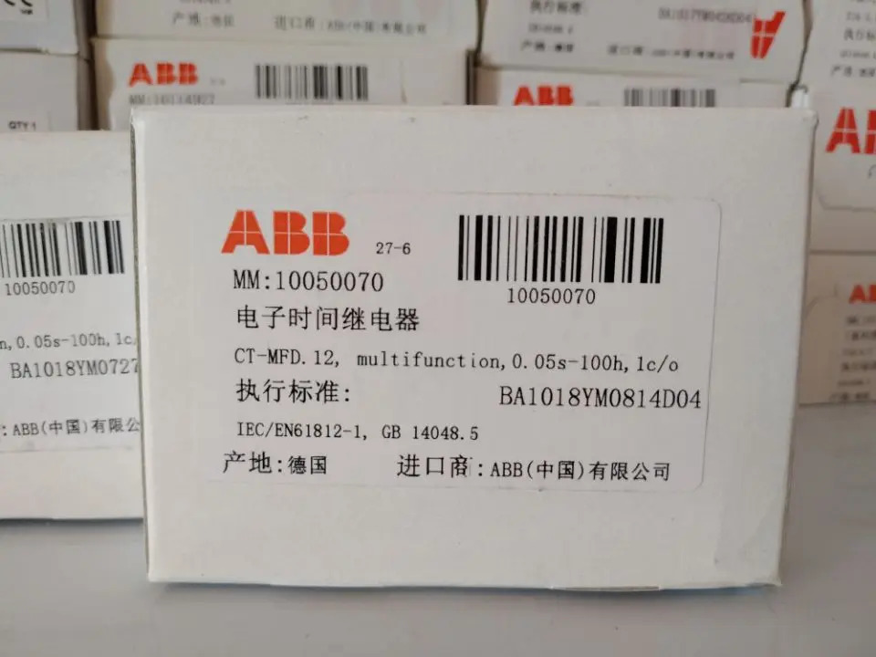 ABB 오리지널 타임 릴레이 CT-MFD.12 12-240VAC/DC 신