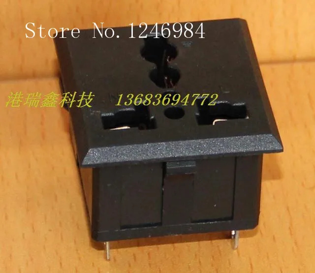 SA Hongda 범AC 콘센트 AC 전원 커넥터 소켓 패널 3 개 구멍 GB SS-801 -- 50