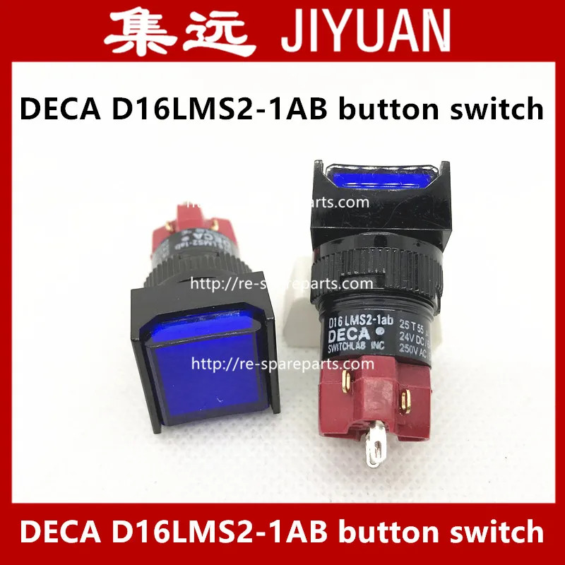 SA 대만 프로 그레시브 얼스 D16LMS2-1AB D16LAS2-1AB G R B W Y 재설정 잠금 버튼 스위치 단일 터치 DECA-10pcs