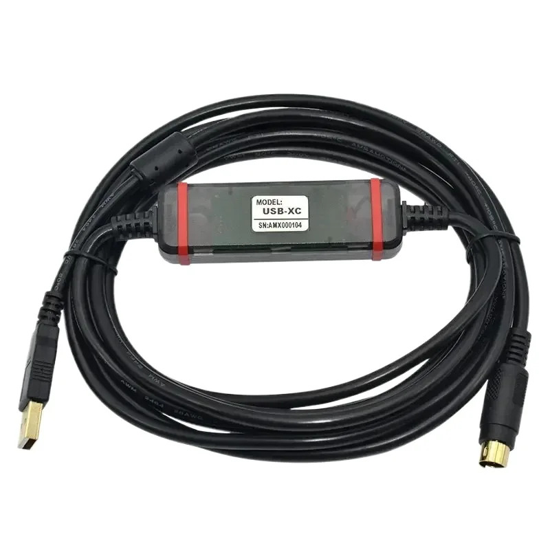 Xinje XC1 XC2 XC3 XC5 시리즈 PLC USB To RS232 FTDI 칩USB-XC 금도금 고속 프로그래밍 케이블