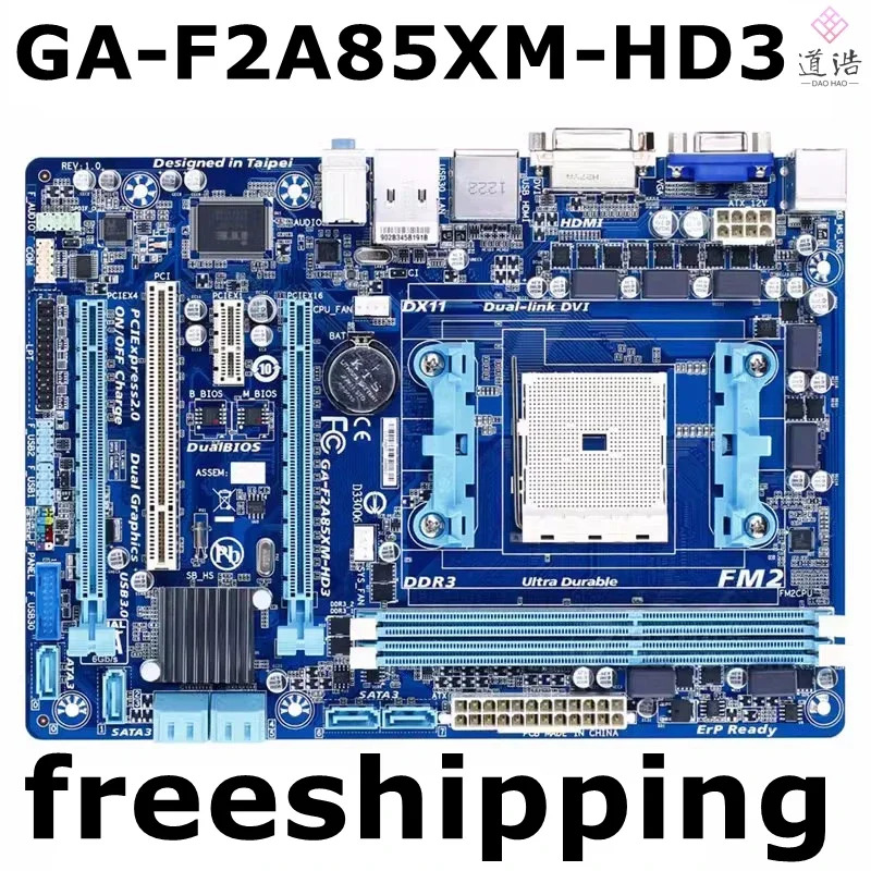 GA-F2A85XM-HD3 마더보드64GB PCI-E 2.0 DDR3 마이크로 메인보드 완전 작동 리퍼MA
