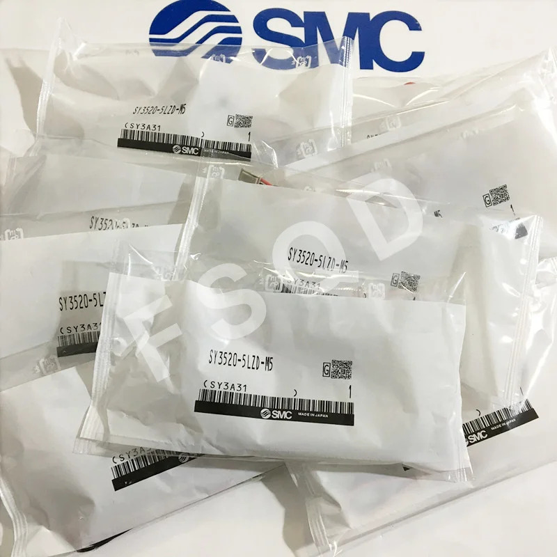 SY3520-4LZD/4LZ/4LZE/4LD/4L-C4/C6/M5 SMC 솔레노이드 밸브 전자기 공압 부품 에어 도구 SY3000 시리즈