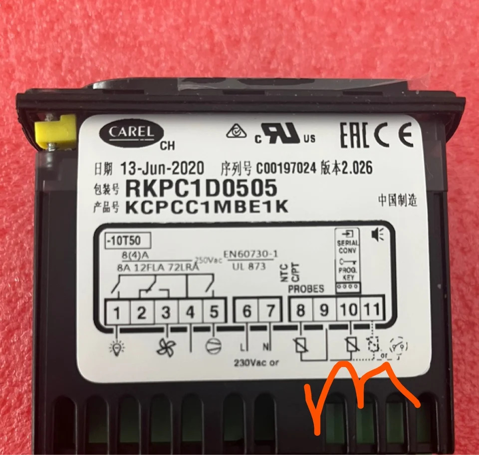 Carle 온도조절기 RKPC1D0505 Kcpcc1mbe1k