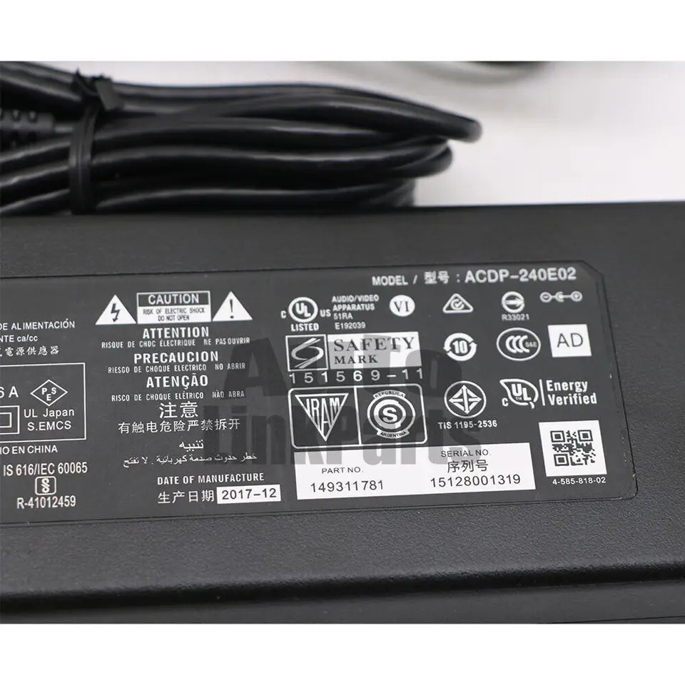 소니호환 ACDP-240E02 LCD TV 전원 어댑터 코드 24V 10A신