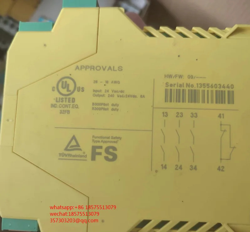 피닉스 PSR-SPP-24UC ESA4 3X1 1X2 B 안전 릴레이 1 피스 신
