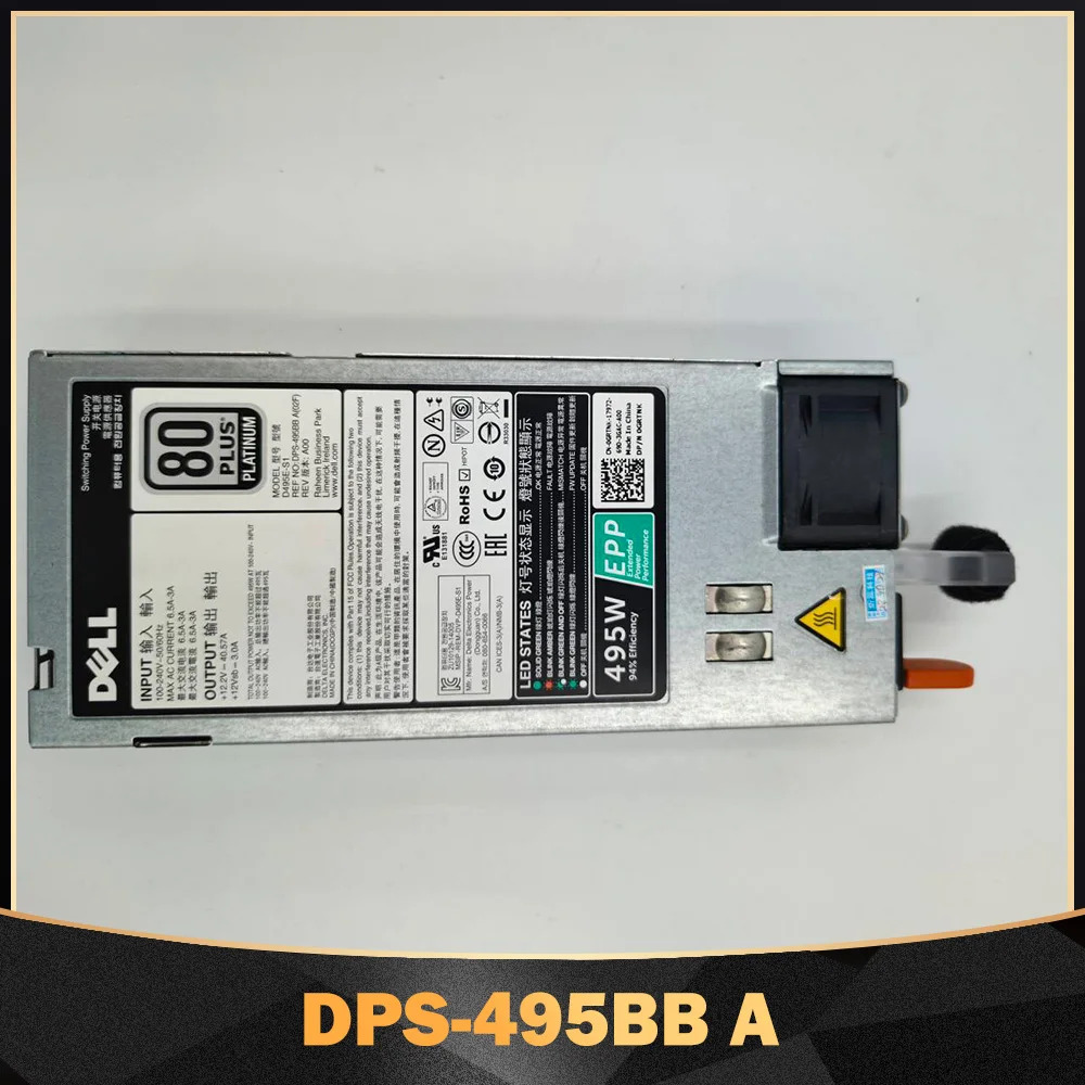 DELL R630 R730 T430 T630 495W 서버 전원공급장치 DPS-495BB A D495E-S1 GRTNK EPP
