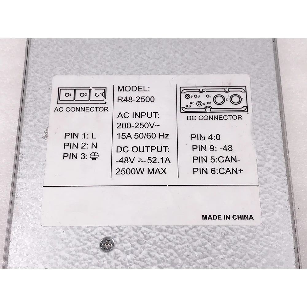 EMERSON R48-250048V 52.1A 2500W 통신 전원공급장치