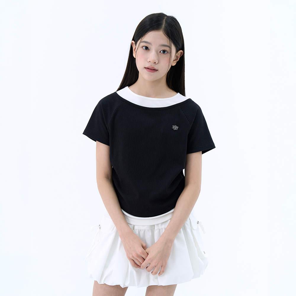 더데이걸 힙해 레이어드 반팔 티셔츠 TGRA26310 이미지 6