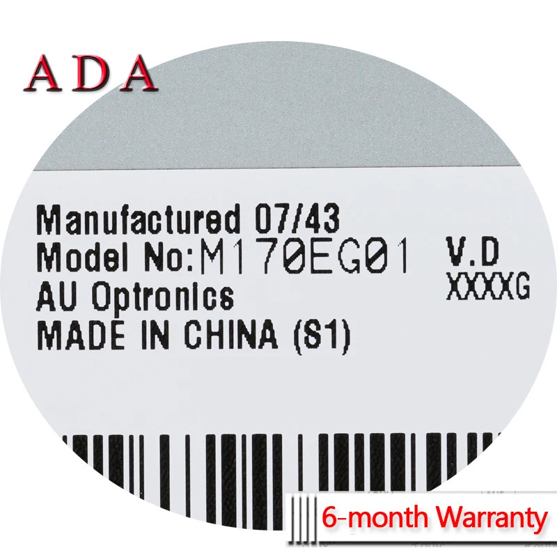 LCD 디스플레이 패널 M170EG01 V.D