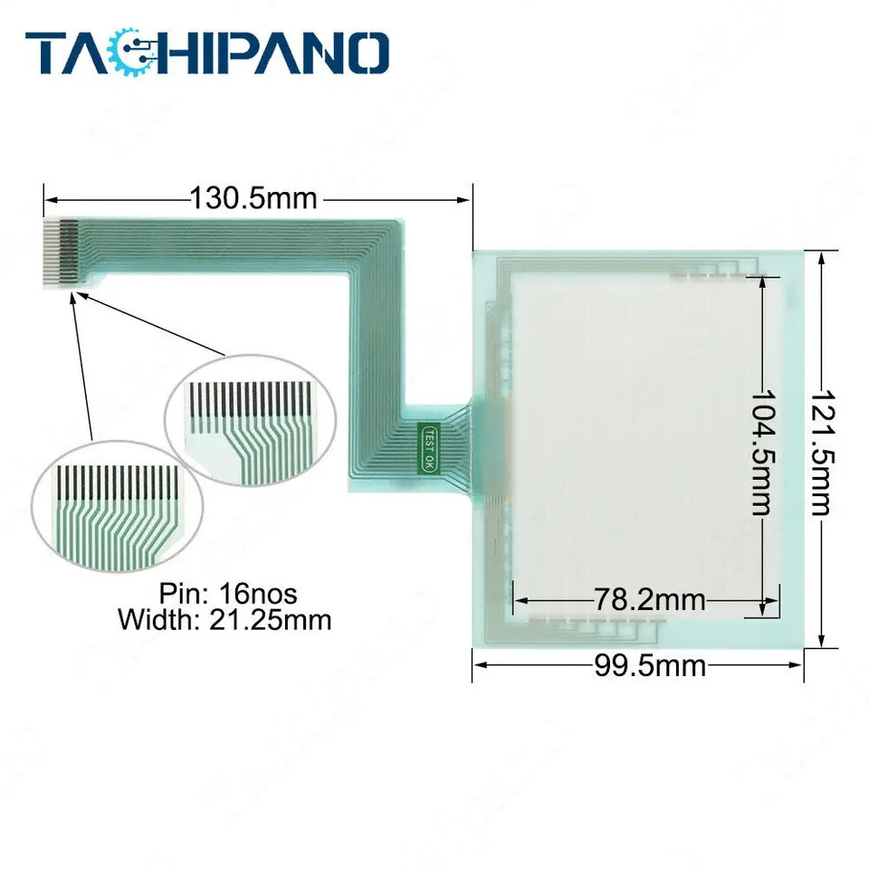 FANUC QPJ2D100S2P 시리즈 AQPJ-2D100-S2P 터치 스크린 보호 필름 포함