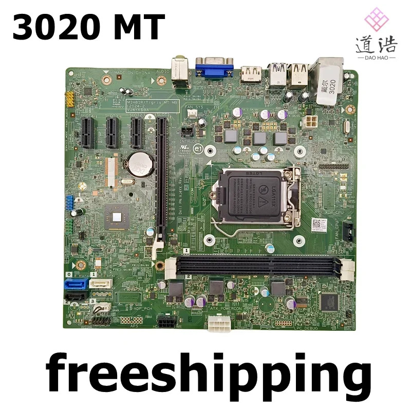 Dell Optiplex 3020 MT 마더보드CN-040DDP MIH81R 12124-2 040DDP 40DDP LGA 1150 DDR3 메인보드 완전 작동 리퍼