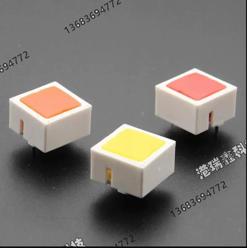 대만 델리 웨이 데일리웰 노란색 조명 조그 잠금 장치 없음 PKS5B5250R 3V LED 빨간색 주황색-50 개