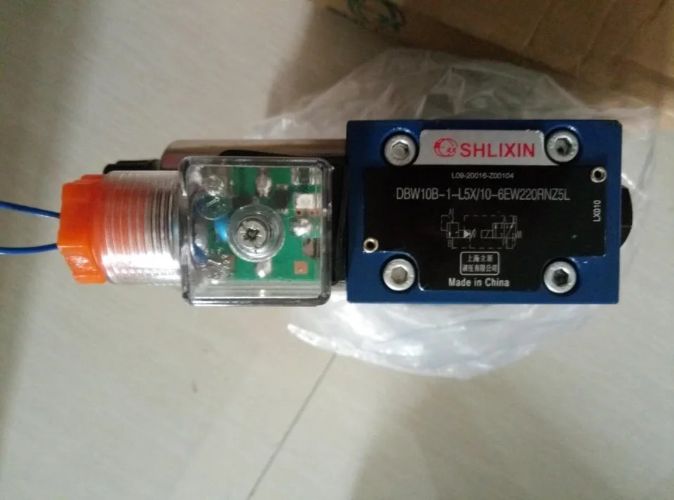 Hengli SHLIXIN 유압식 전자기 릴리프 밸브 산 DBW10B-1-L5X 10-6EW220RNZ5L DBW10A-1-L5X 31.5U-6EG24NZ5L
