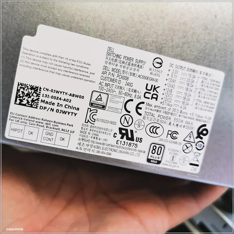 Dell R10 R11 T3640 T3650 550W 전원공급장치 T2WCD MN7C7 1J5G2 D550EGM호환-01 AC550EGM호환-01 HU550EGM호환-01 AC5