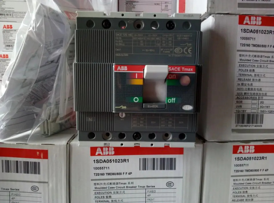 ABB 몰드 케이스 회로차단기 T2S160x 80/800 FF 3P 4P