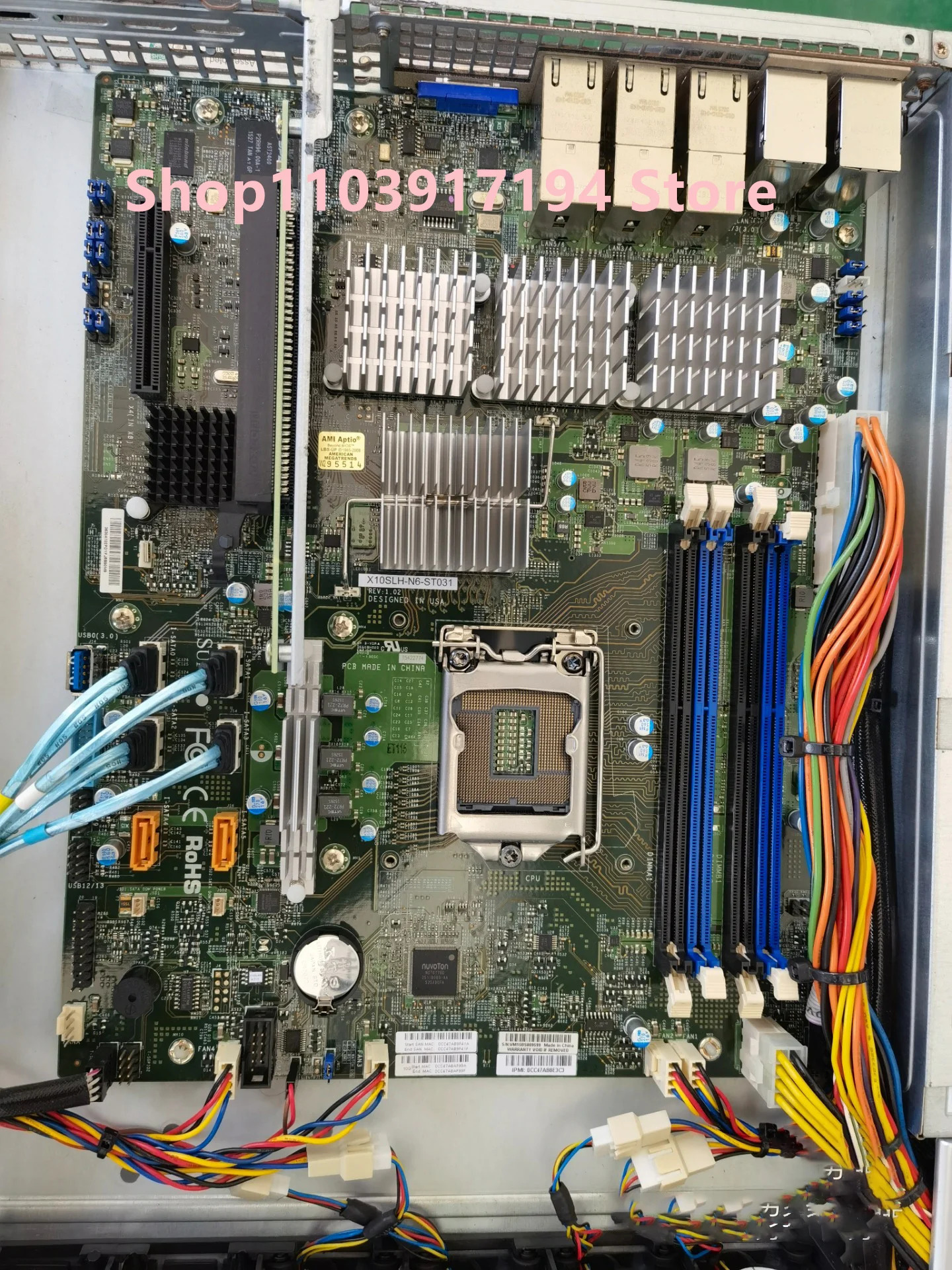 슈퍼마이크로 서버X10SLH-N6-ST031 마더보드 베어본 시스템