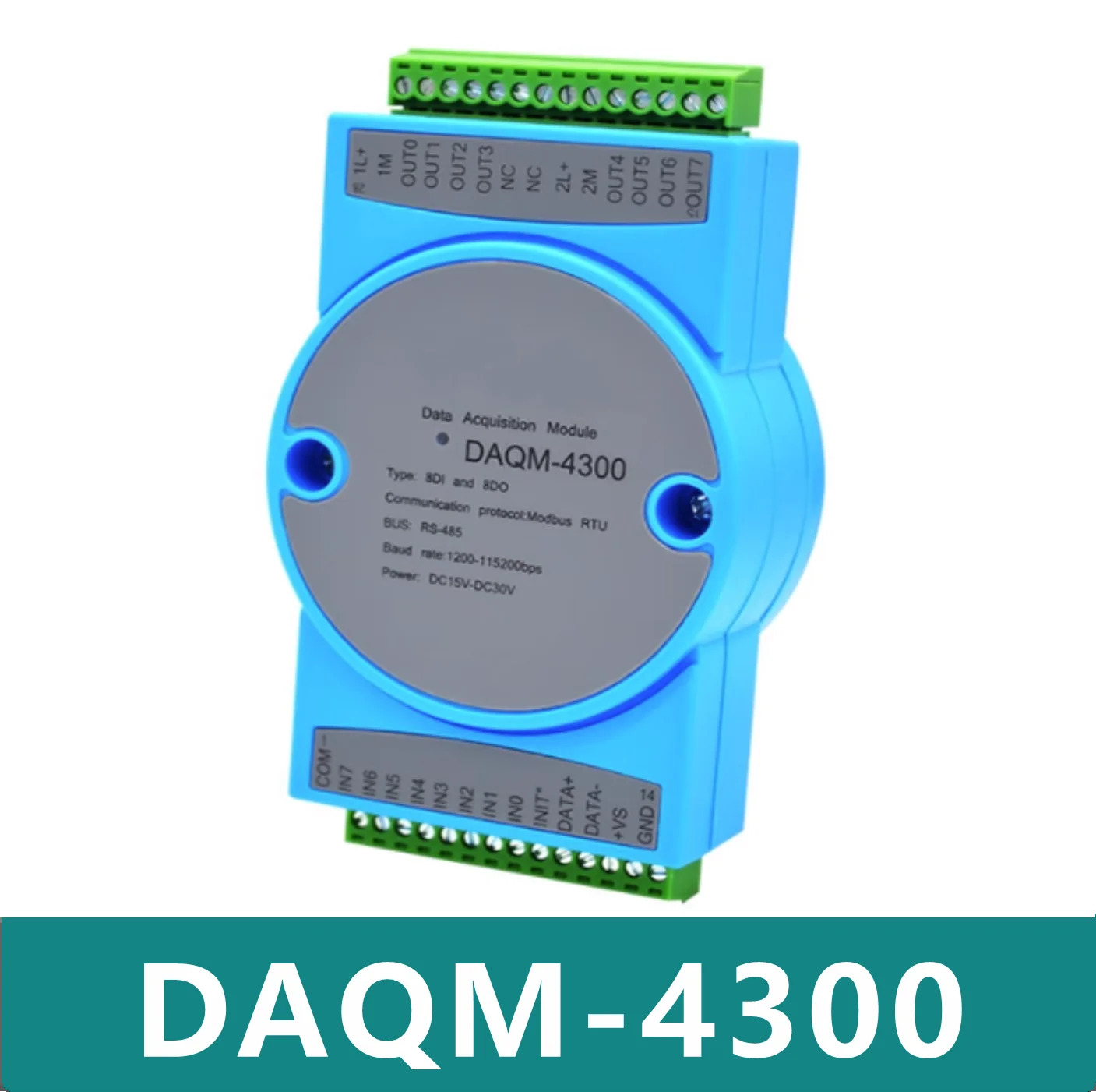 DAQM-4300 디지털 수량 io모듈 16 채널 스위치 입력 출력 절연 rs485 Modbus