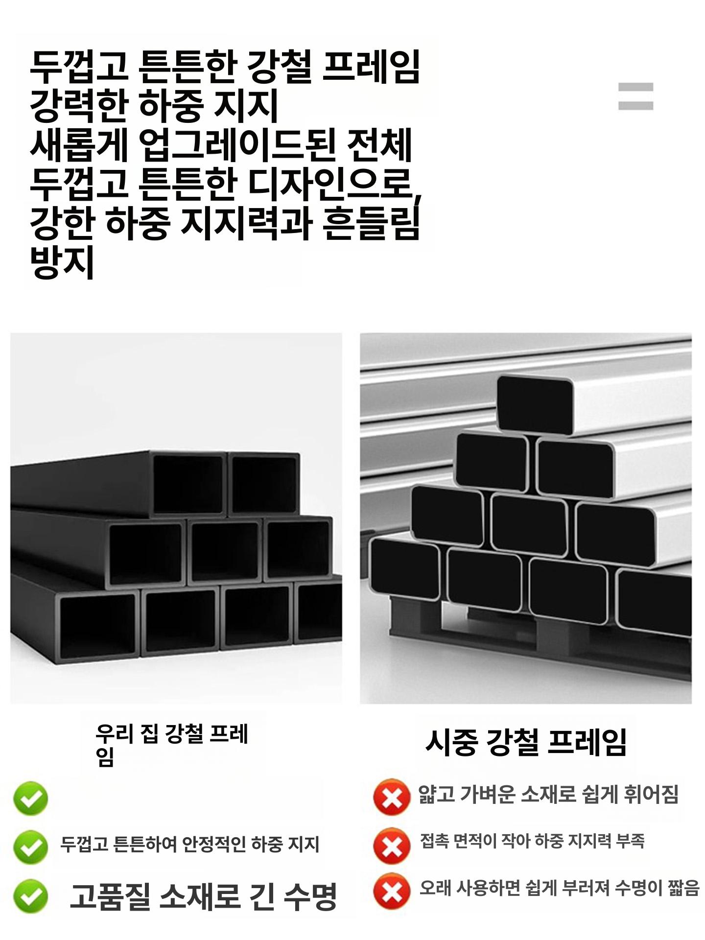 대형 책상 사무용 조립 노트북 사이즈 작업대 공간 카페 원룸 회의실 게이밍 데스크 - 상세 이미지 4