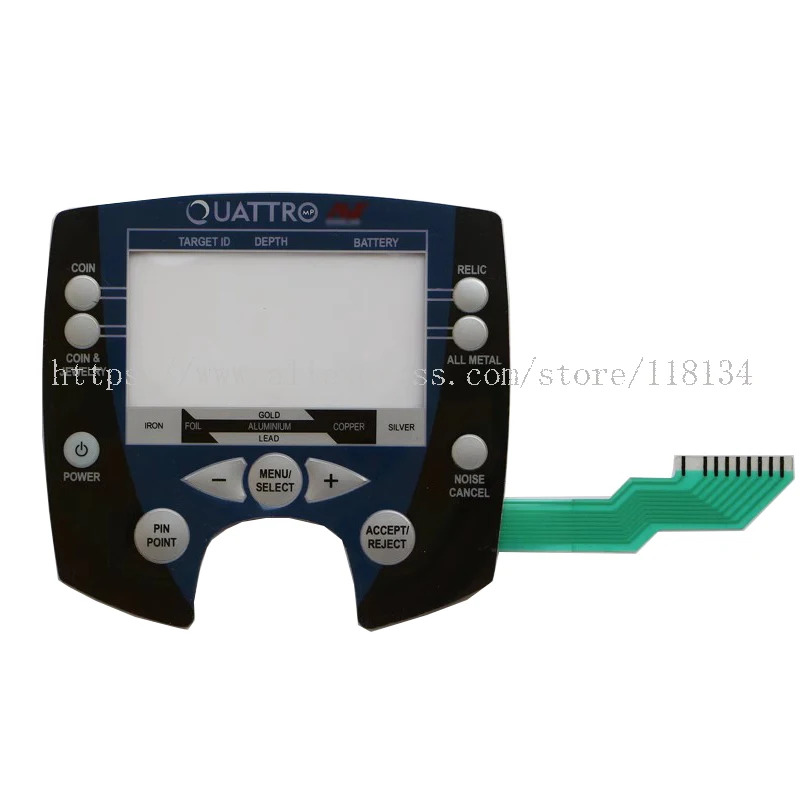 금속 탐지기 멤브레키패드 키보드 스위치 TEKNETICS MINELAB E-TRAC OUATTRO mp Explorer SE