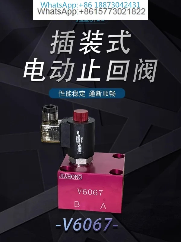 V6067 플매트 카펫 러그전자기 체크밸브 압력 유지 밸브