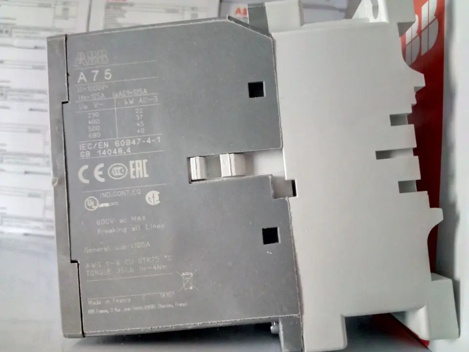 ABB A 시리즈 AC 접촉기 A75-40-00 x 220V 82200876 신