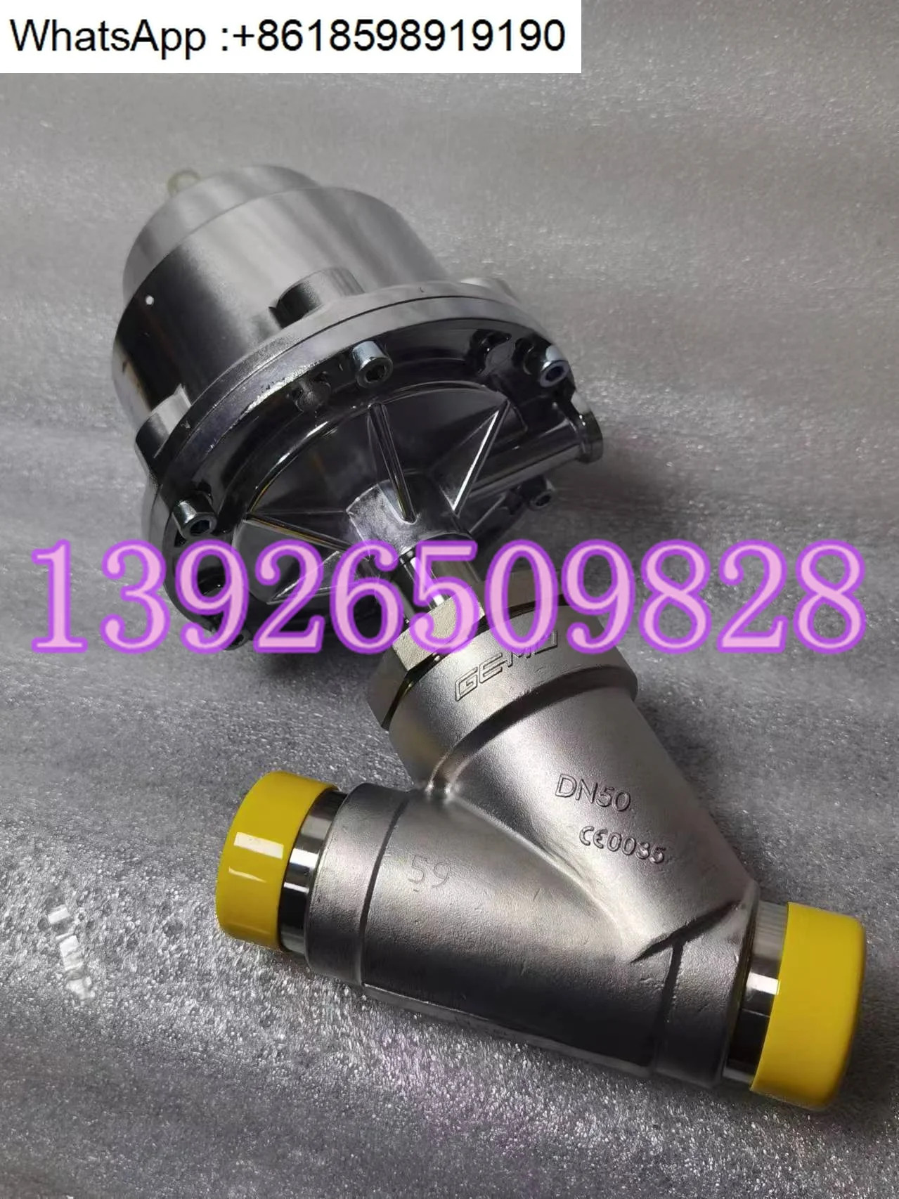독일 GEMU514 50D59C1 512 공압 앵글 시트 밸브