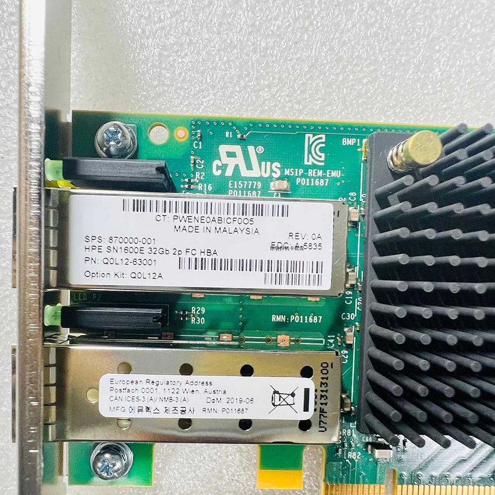H-P-E SN1600E 32G Q0L12-6301 HBA 광섬유 카드870000 -001 LPE32002-M2