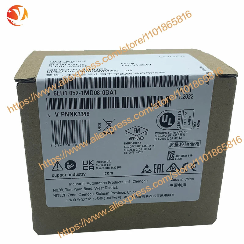 디스플레이 모듈 6ED1052-1MD08-0BA2 로고 12/24RCE 12/24V DC/RELAY 8 DI 4AI PLC 신